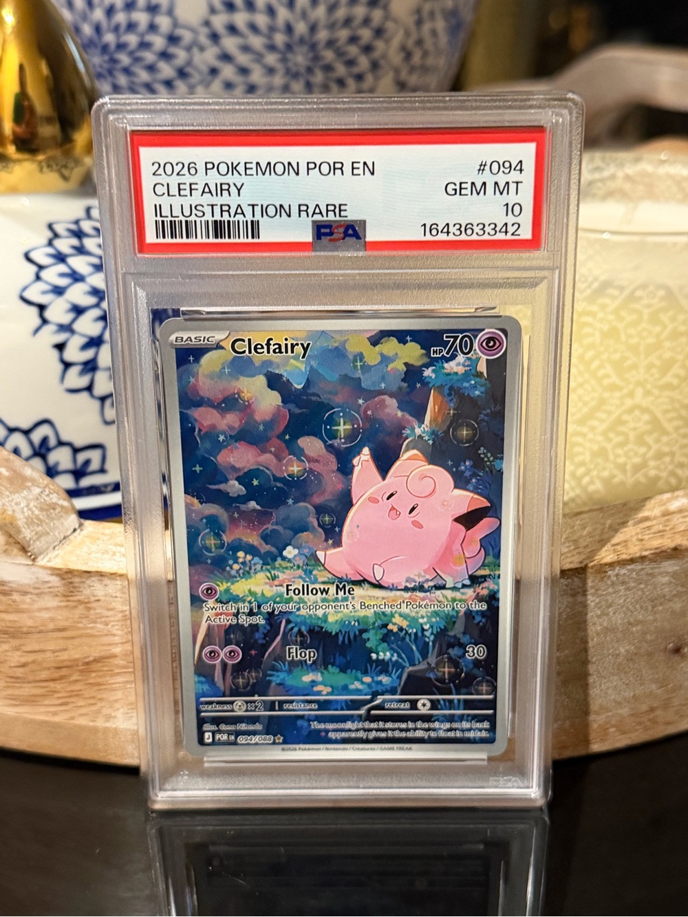 2026 POKEMON POR EN-PERFECT ORDER #094 CLEFAIRY ILLUSTRATION RARE PSA 10